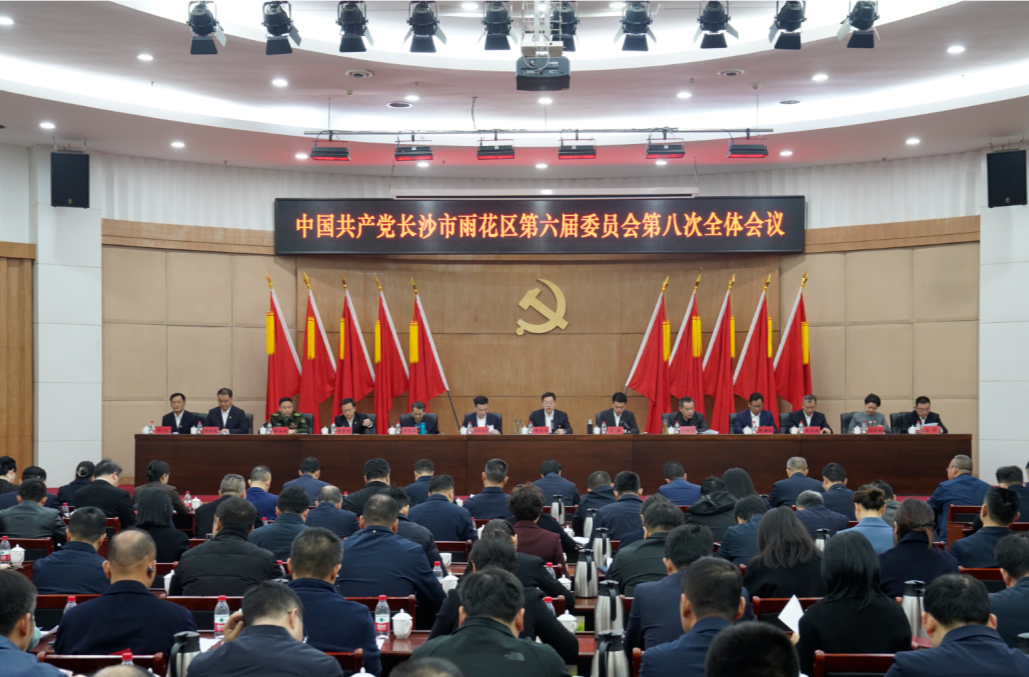 中共长沙市雨花区委六届八次全体会议召开