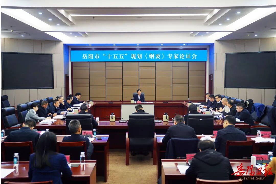 李挚主持召开岳阳市“十五五”规划《纲要》专家论证会