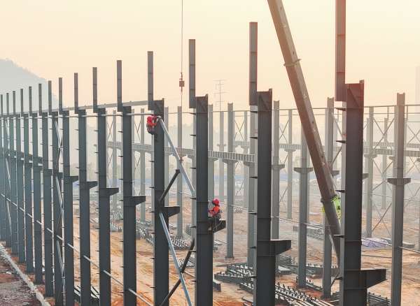 湖南日报·视觉丨嘉禾：厂房建设忙