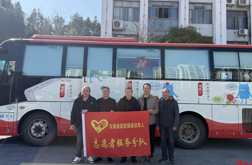 炎陵县：霞阳镇组织开展冬季集中无偿献血活动