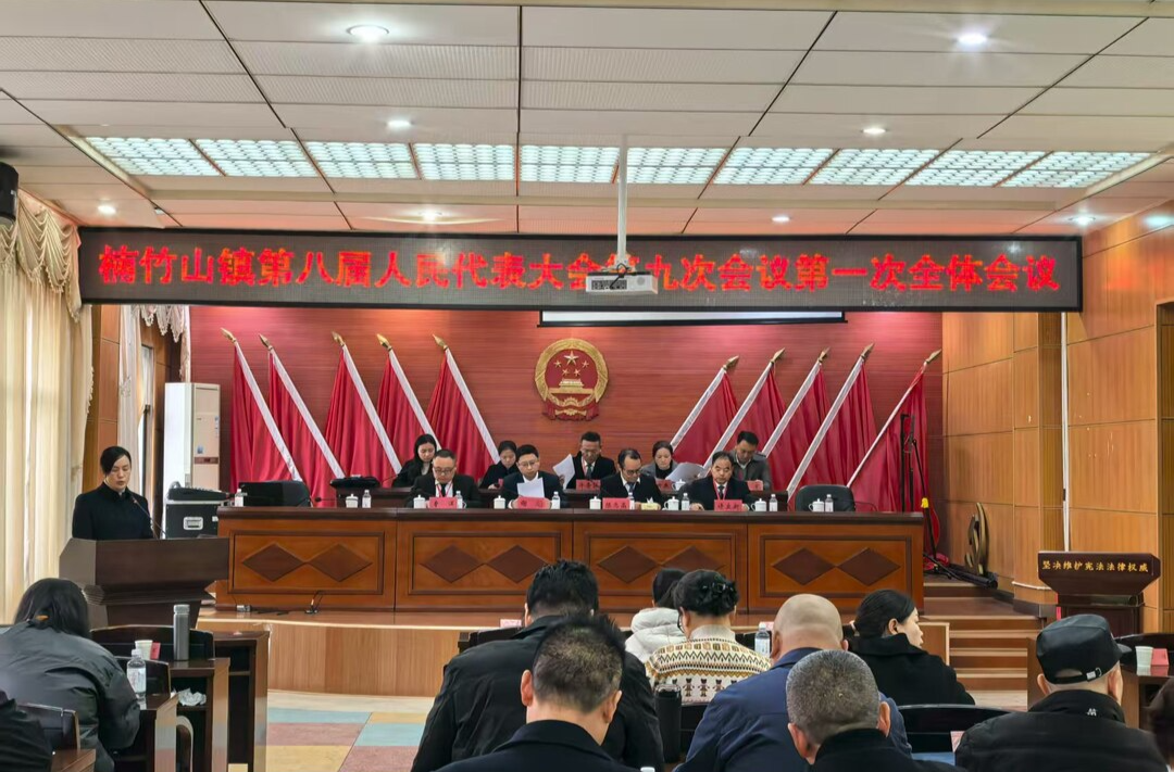 楠竹山镇第八届人民代表大会第九次会议胜利召开