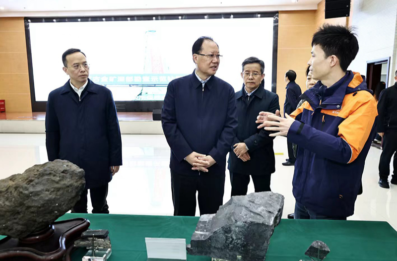 毛偉明在省地質院調研