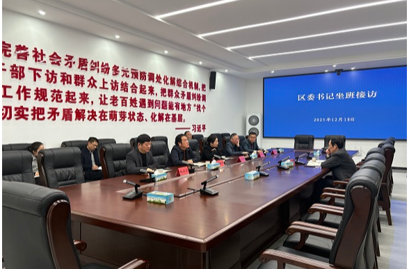 蒋春艳到云溪区综治中心坐班接访