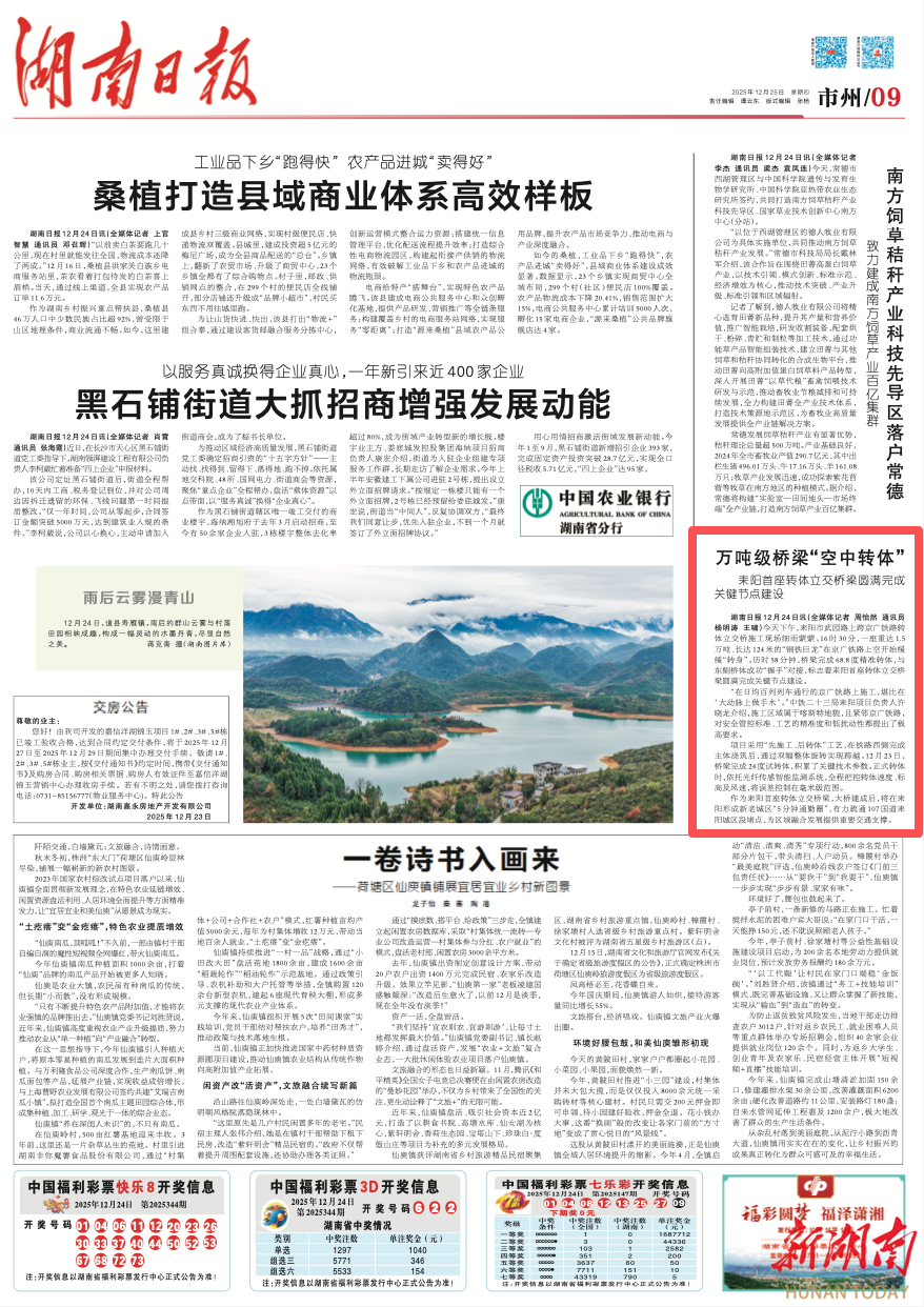 万吨级桥梁“空中转体” 耒阳首座转体立交桥梁圆满完成关键节点建设|湖南日报