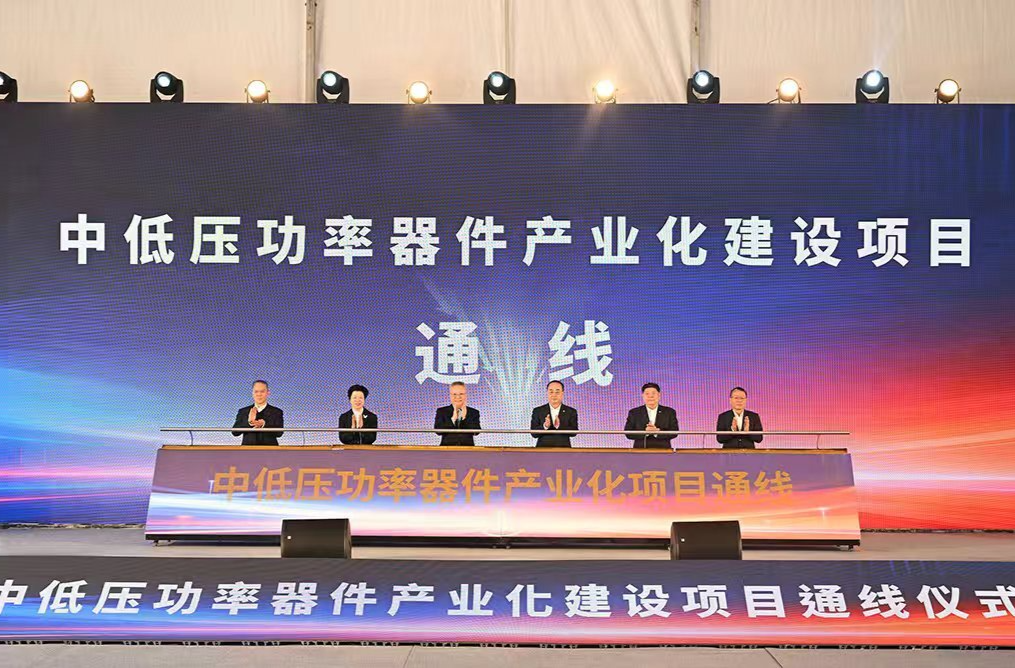 株洲中低压功率器件产业化建设项目正式通线 沈晓明出席通线仪式并与孙永才一行会谈