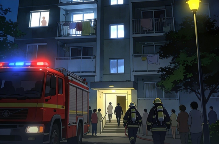 消防1分钟丨午夜高层住宅阳台突发火灾，究竟谁是凶手？