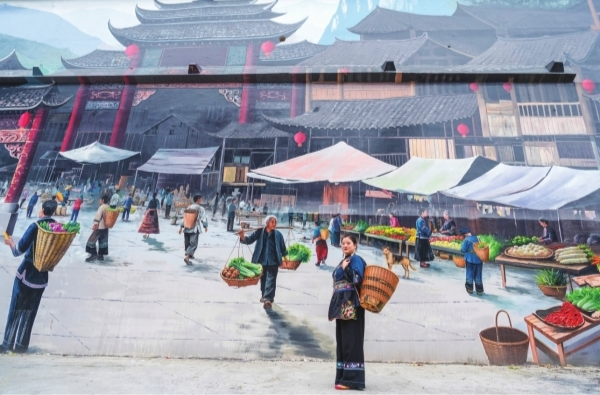 民俗墙绘成文旅新景观@湖南日报图片新闻