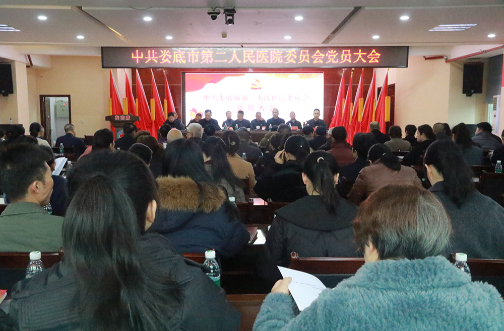 擎旗奋进担使命  “医”心为民启新程——娄底市第二人民医院召开党员大会