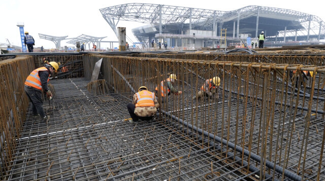 新年开新局｜元旦不停工！长沙西站转入上部结构施工