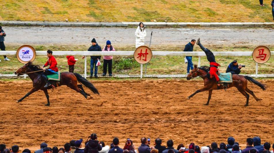 贵州“村马”迎元旦