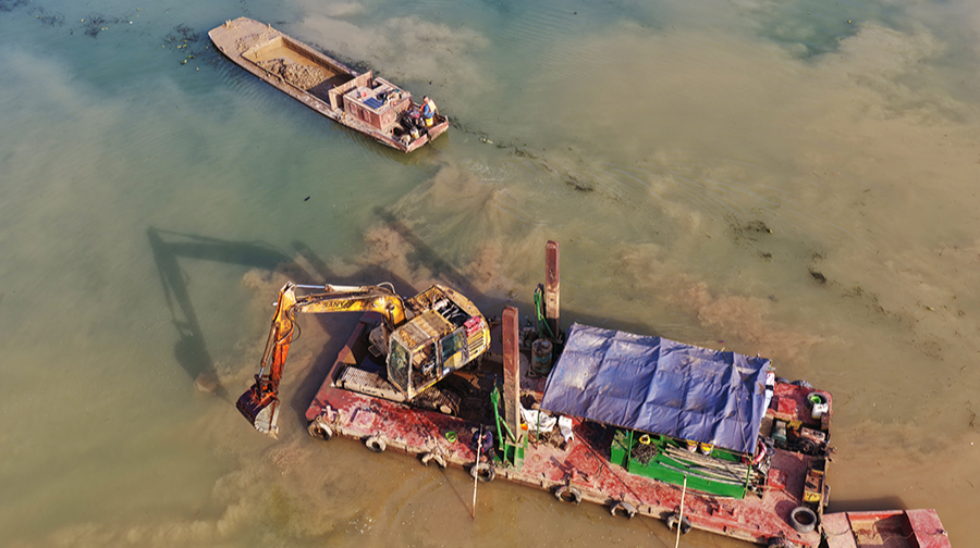 河道治理建设忙