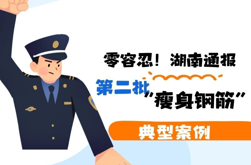 零容忍！湖南通报第二批“瘦身钢筋”典型案例