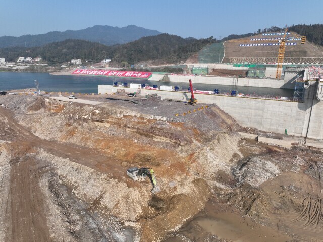 新年开新局丨金塘冲水库建设拉响新年“第一炮”