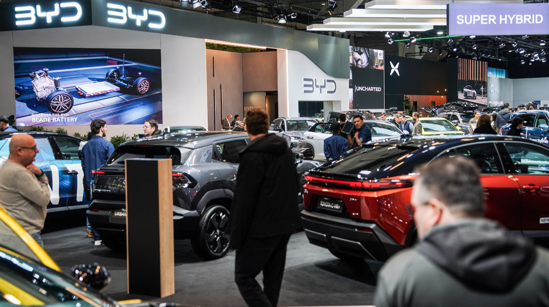 中国电动车亮相2026布鲁塞尔车展