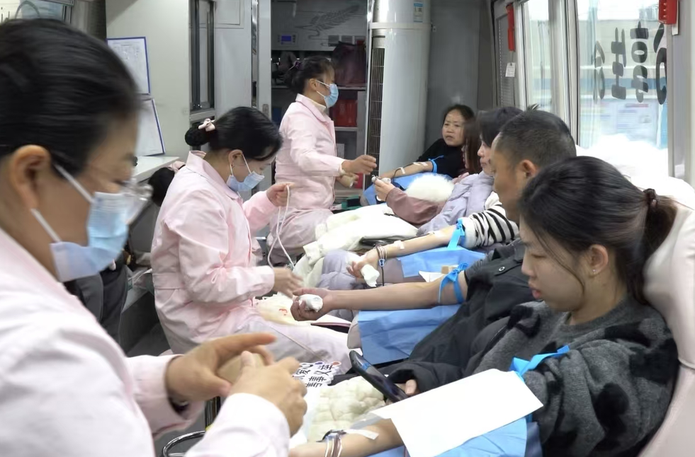 热血仁心  白衣执甲筑生命长城——荷塘区卫健系统举办无偿献血活动