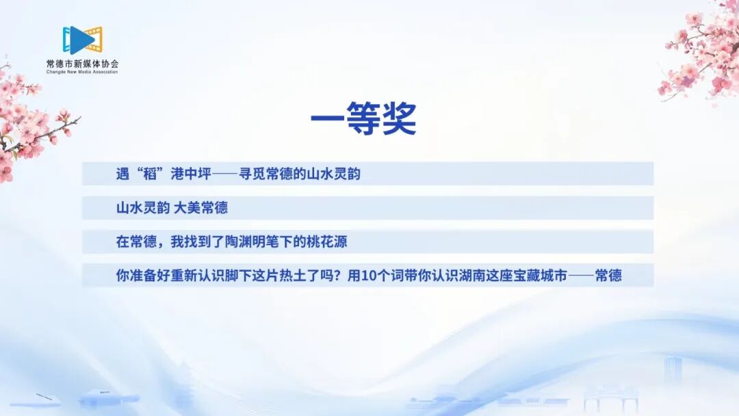 谁擦亮了城市名片？“桃花源里 灵醒常德”网络作品征集活动获奖名单来了