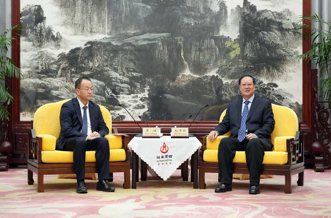 毛伟明会见索恩格客人