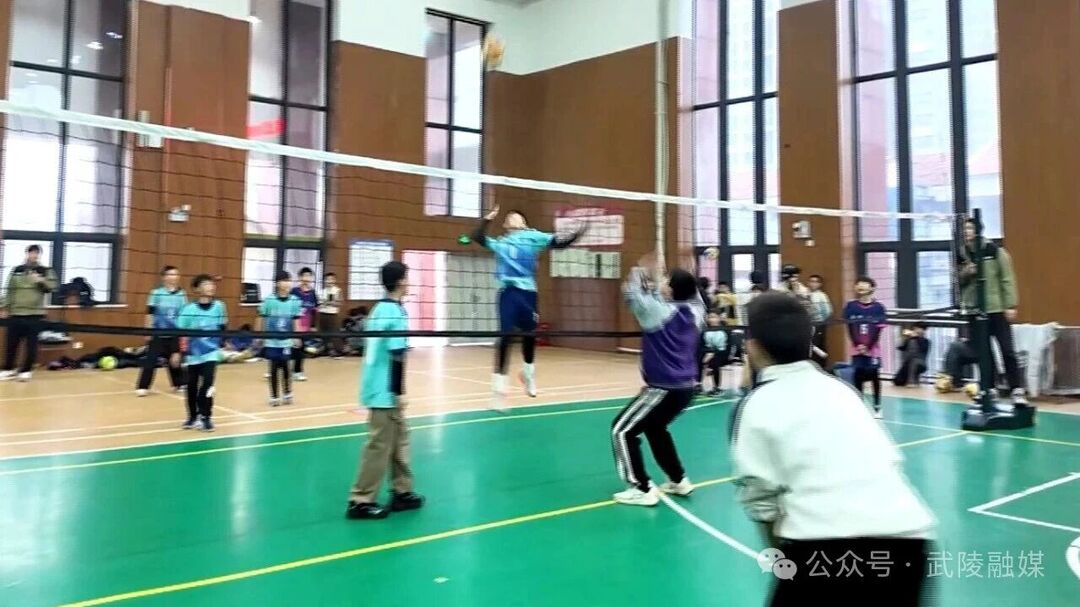 武陵区：百名小球员排球冬令营结业