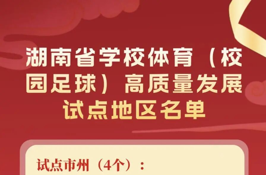 常德2个县区22所学校入选省级试点