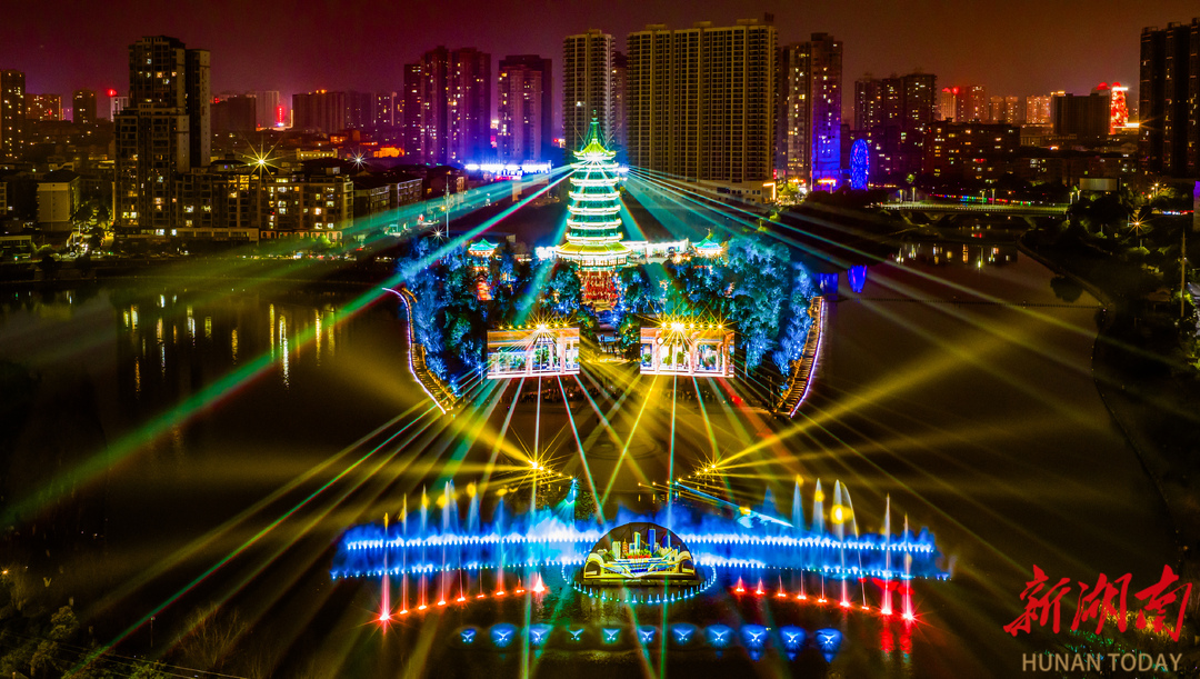 图集 | 鹤城区灯火璀璨迎新春