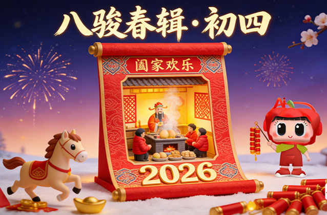 八骏春辑・初四｜瑞马护宅，烟火纳福！今日灶神返人间，佑得阖家岁岁安