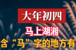 湘伴丨三湘四水，到底藏了多少“马”？