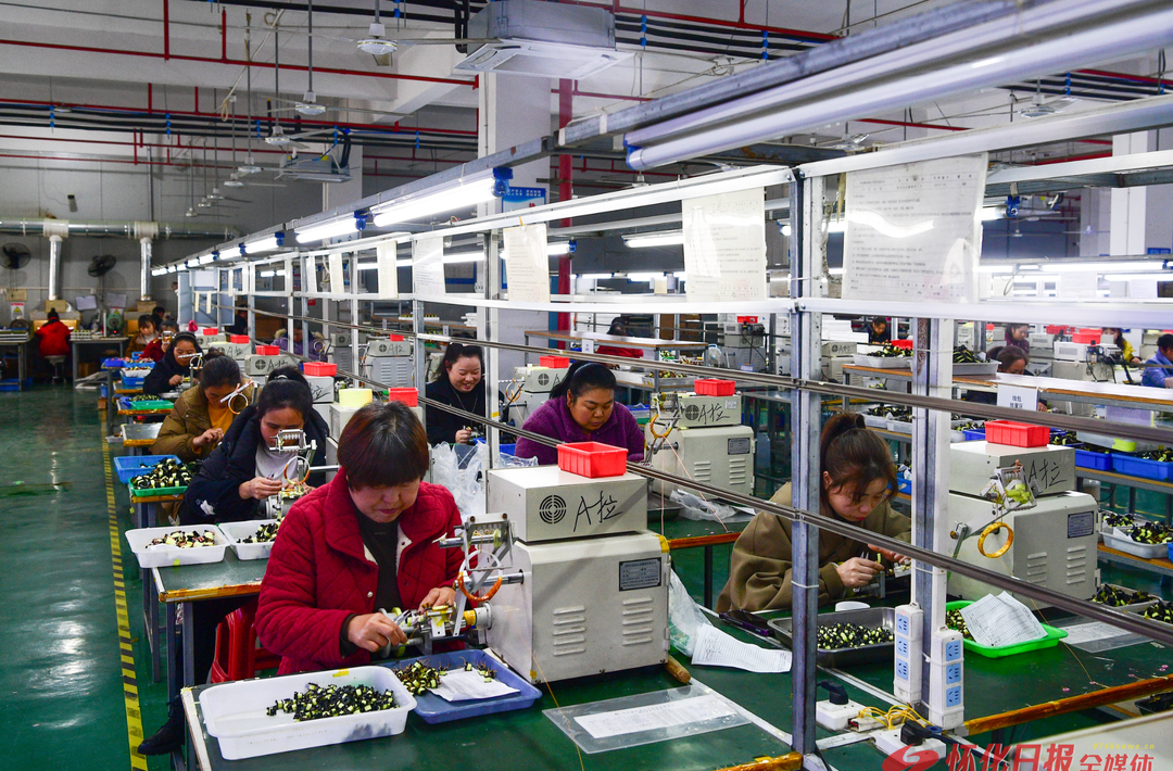 图片新闻｜大年初八启新程 怀化海红盛电子冲刺新春“开门红”