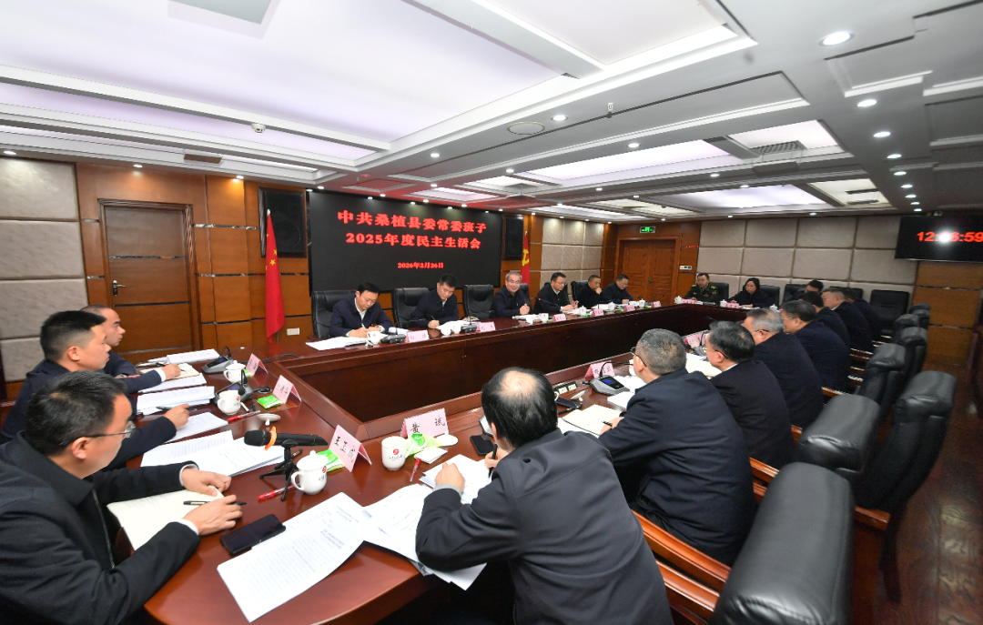 刘革安指导桑植县委常委班子2025年度民主生活会