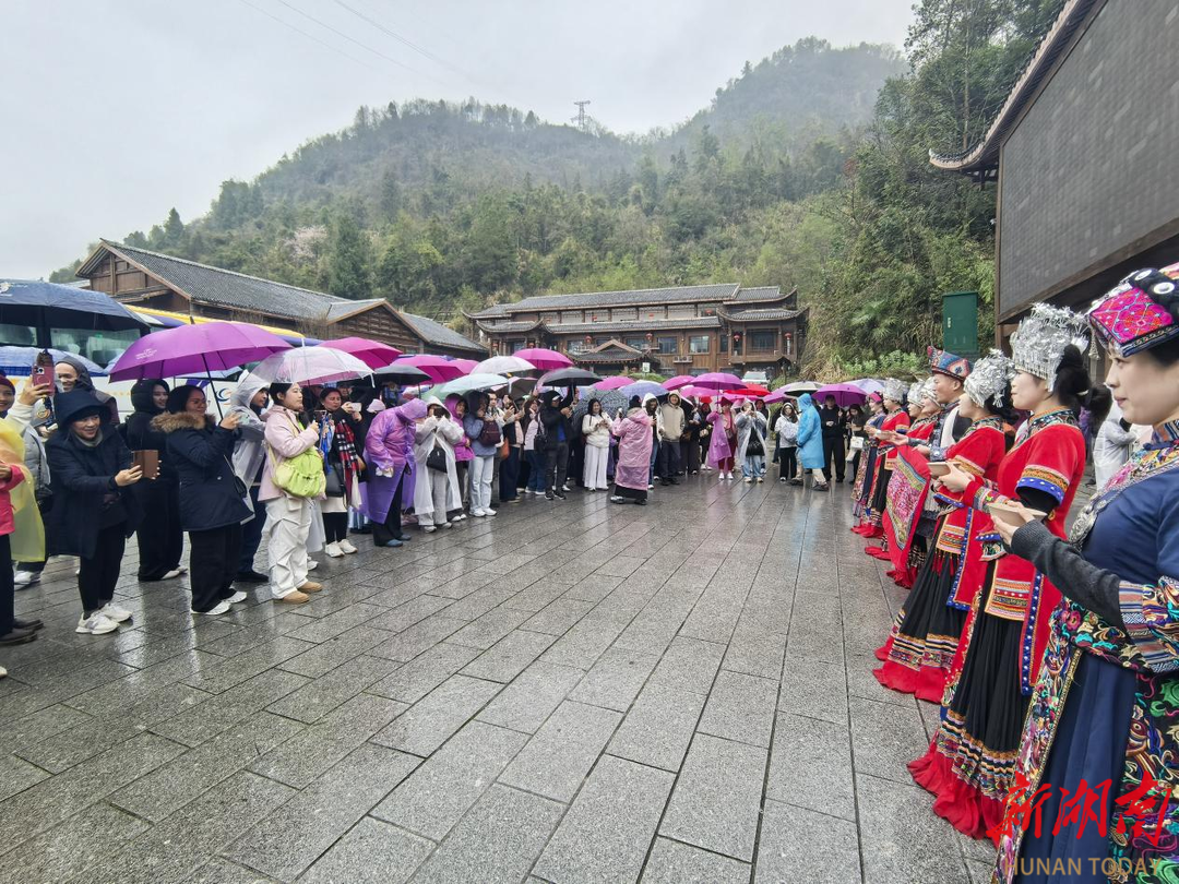 宝峰湖盛情迎接菲律宾大型入境旅游团