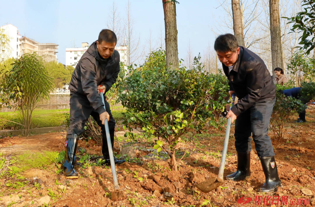 2026年怀化全市集中义务植树活动举行 许忠建贺遵庆李万千参加