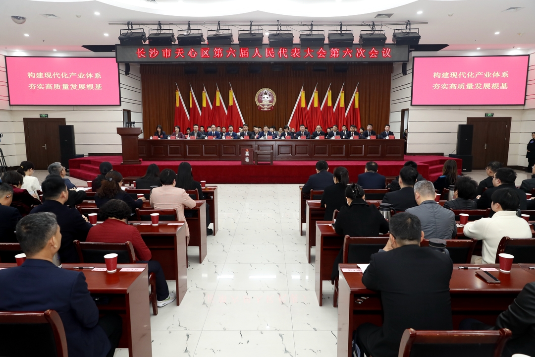 天心区六届人大六次会议举行第三次全体会议 梁天琛当选为天心区人民政府区长