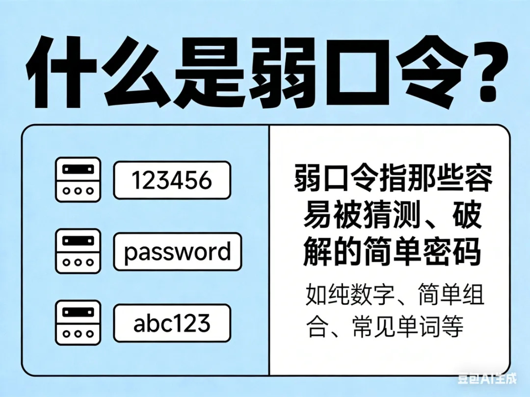 警惕弱口令，否则你的账号会“门户大开”！