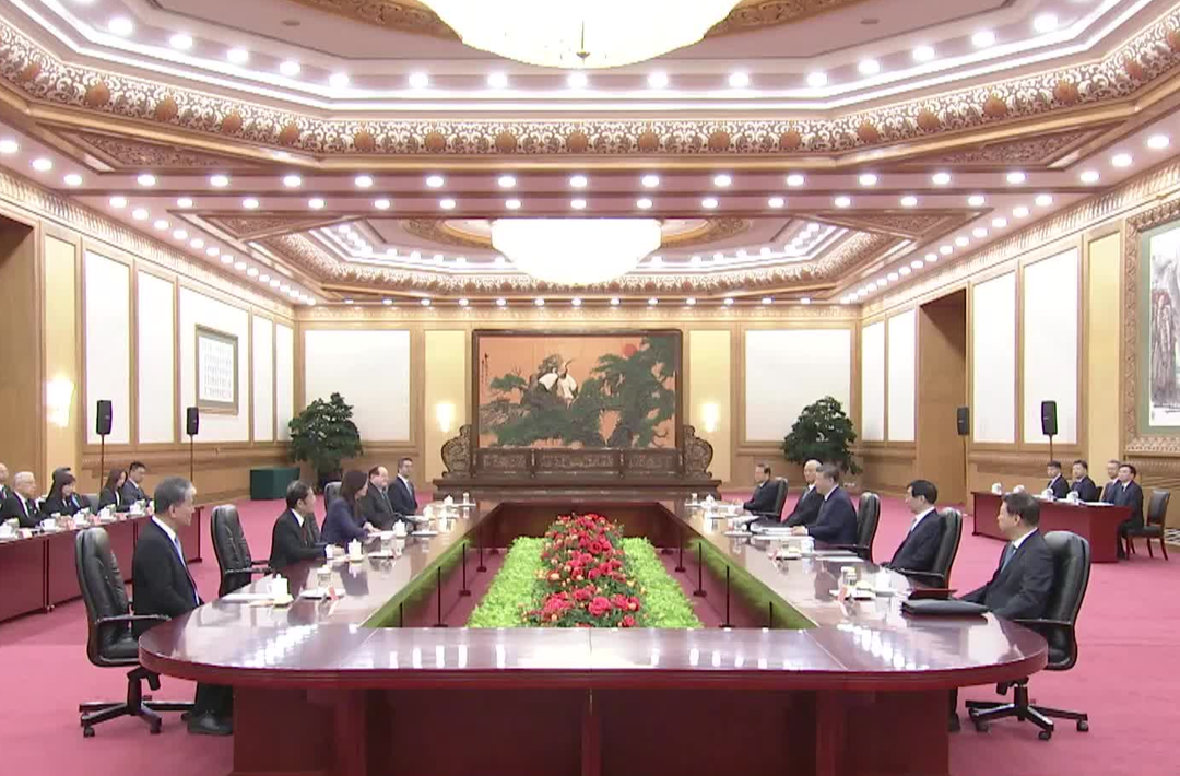 习近平会见郑丽文：两岸同胞走亲走近 走到一起的大潮流不会改变