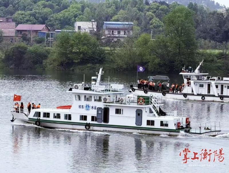 无人机“盯梢”，海巡艇巡逻，湘江祁东段筑牢汛期航道“安全网”