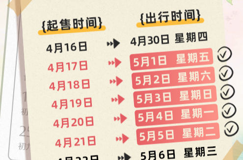 五一假期首日火车票今日开售 超全抢票攻略来了