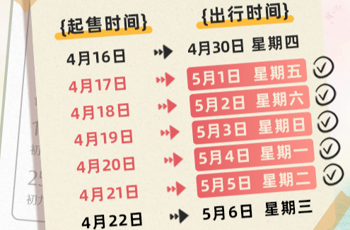 五一假期首日火车票今日开售 超全抢票攻略来了