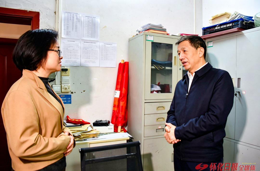 许忠建在会同乡镇检查督导工作