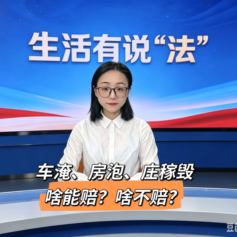 车淹、房泡、庄稼毁……啥能赔？啥不赔？一期视频讲透！︱生活有说“法”·金燕之谈