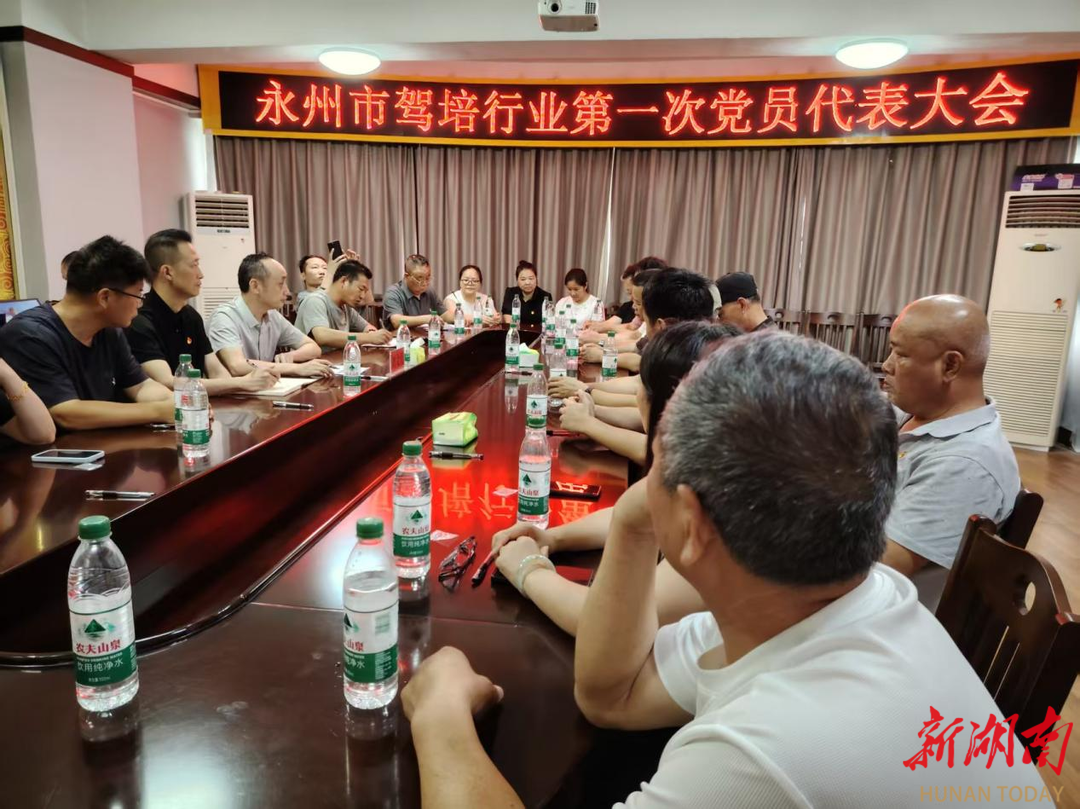 以党建引领破解行业发展难题，永州市驾培行业党支部成立