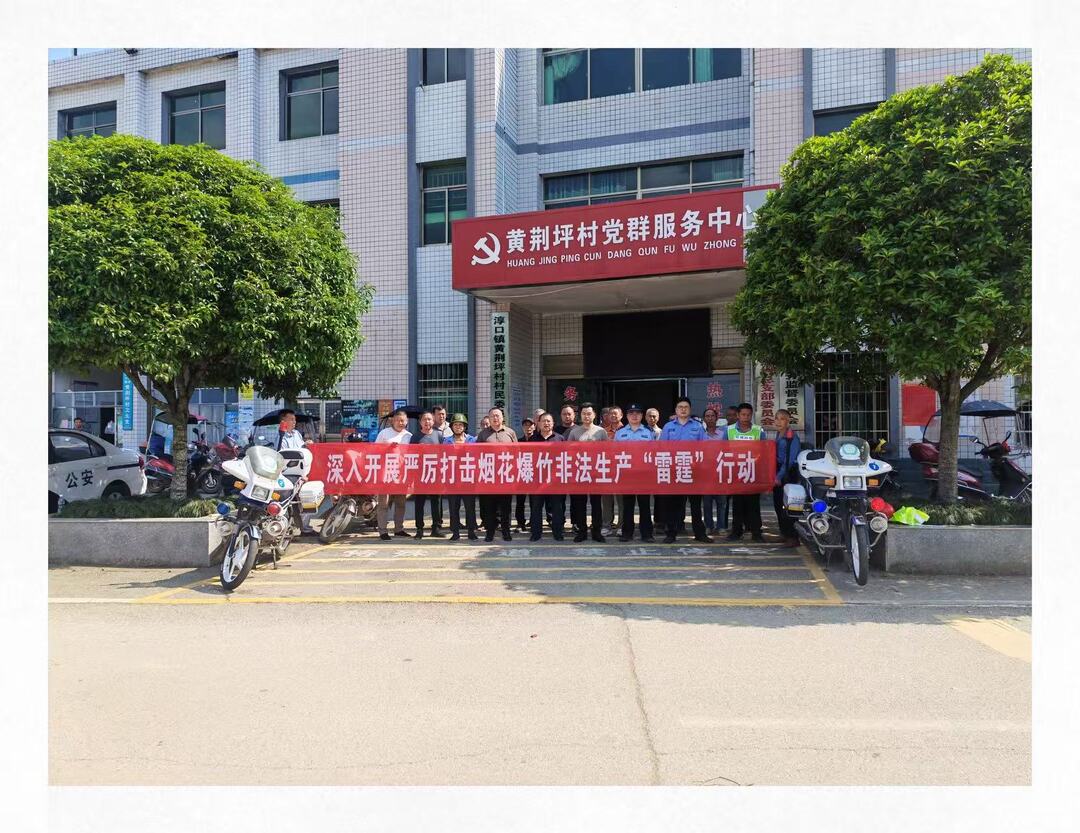 雷霆出击，守护平安！淳口镇黄荆坪村掀起全民“打非治违”宣传热潮