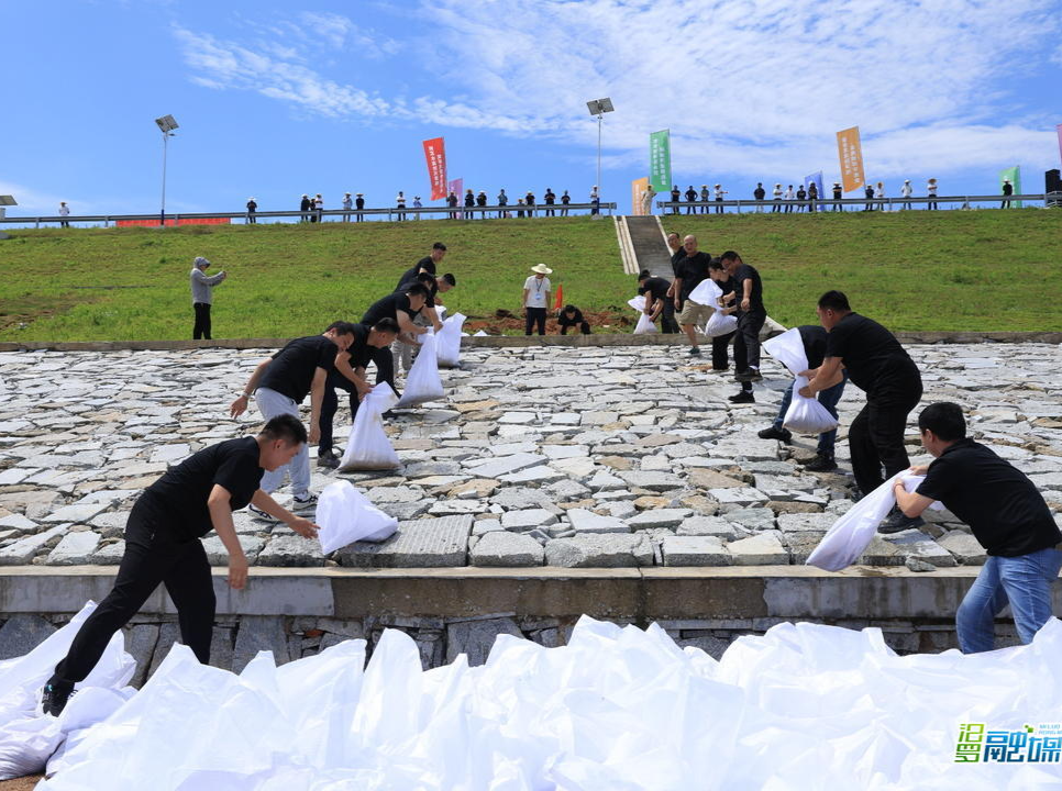 200余人参与、6个科目实战！汨罗开展中小型水库防汛抢险综合演练