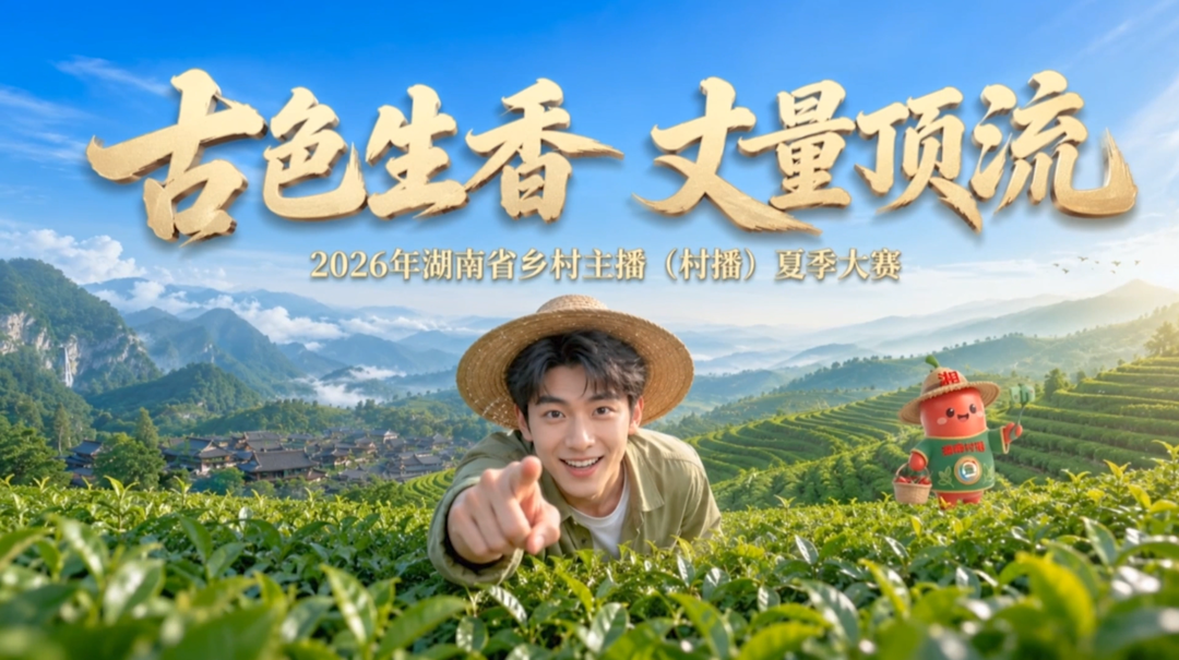 村播助农 湘约振兴｜2026年湖南省乡村主播(村播)夏季大赛踏山而来