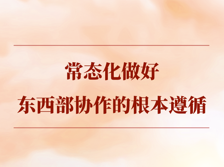 第一观察｜常态化做好东西部协作的根本遵循