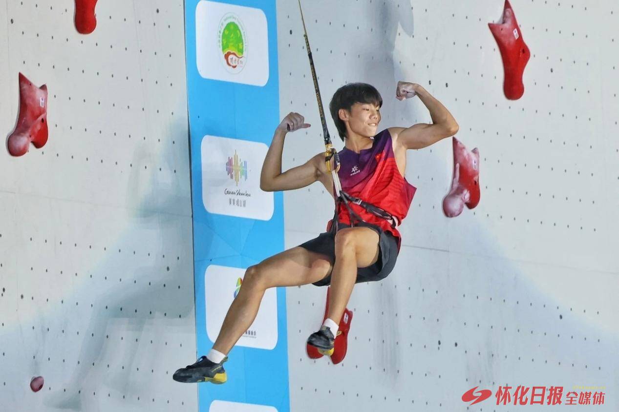 喜报！怀化小将储守宏入选亚运会国家攀岩队
