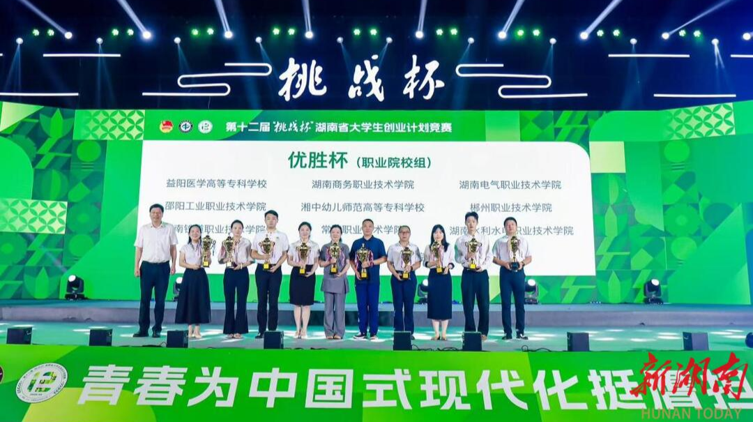 2金1银+优胜杯！常德职院“挑战杯”省赛再创新高！