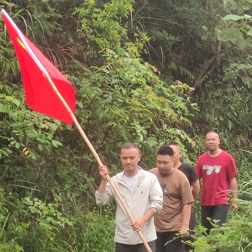 新晃天雷山林场开展“庆七一”主题党日暨巡林护绿活动