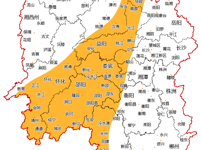 台风“美莎克”北上，永州将出现强降雨天气过程