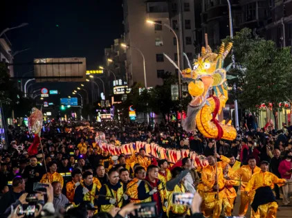 大庸古城澧水夜游邂逅慈利板板龙灯的千年浪漫