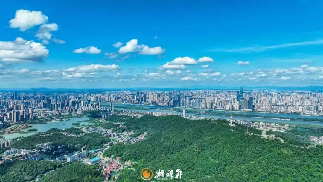 颜值爆表！湘江新区晴空美景勾勒城市绿色肌理