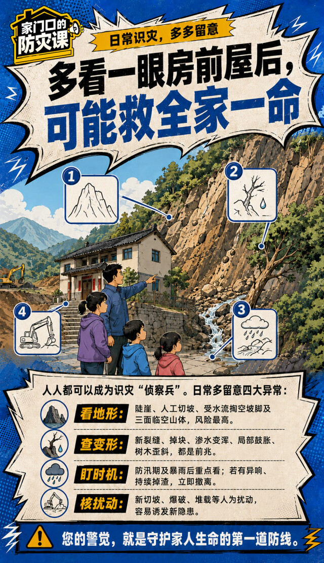 家门口的防灾课｜山在“喊救命”，你跑对方向了吗？